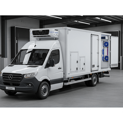 Furgone refrigerato per trasporto a temperatura controllata